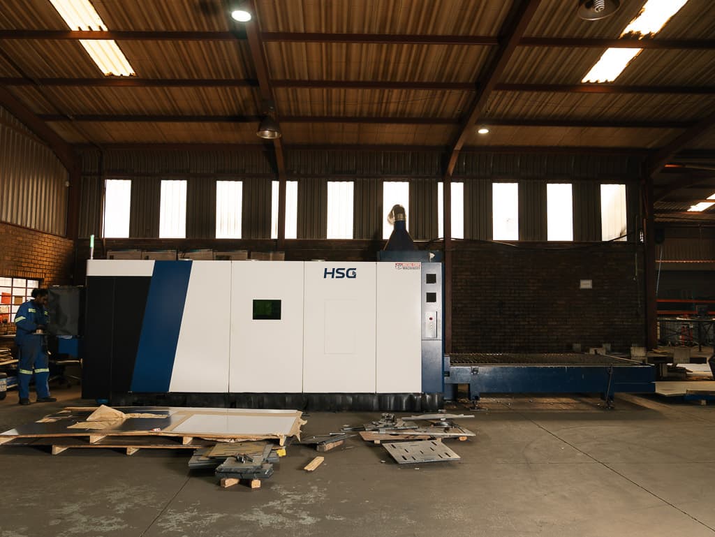 The Foxtron production floor in daylight