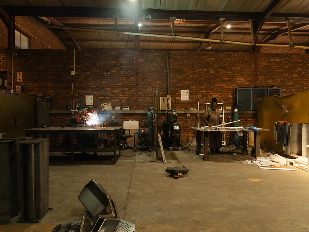The Foxtron Engineering welding bay