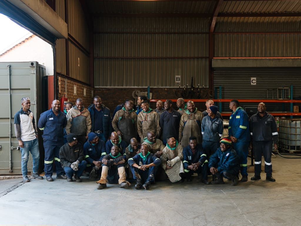The Foxtron Engineering team at the Centurion workshop