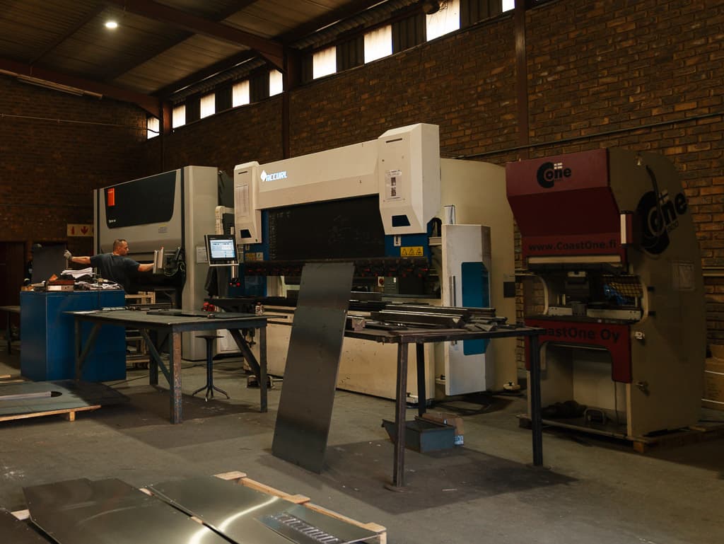 CNC sheet metal machinery on the Foxtron Engineering production floor